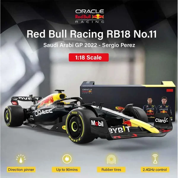 ماشین کنترلی فرمول یک F1 مدل فراری Red bull کد RB18 برند راستار آمریکا