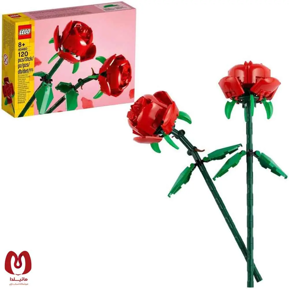 لگو اورجینال گل رز Botanical Roses Flowers Set کد 40460