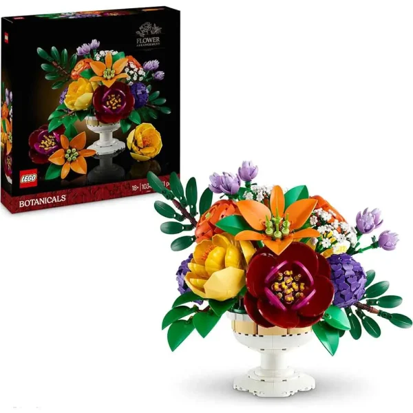 لگو اورجینال گل مرتب زیبا Botanicals Flower Arrangement کد 10345