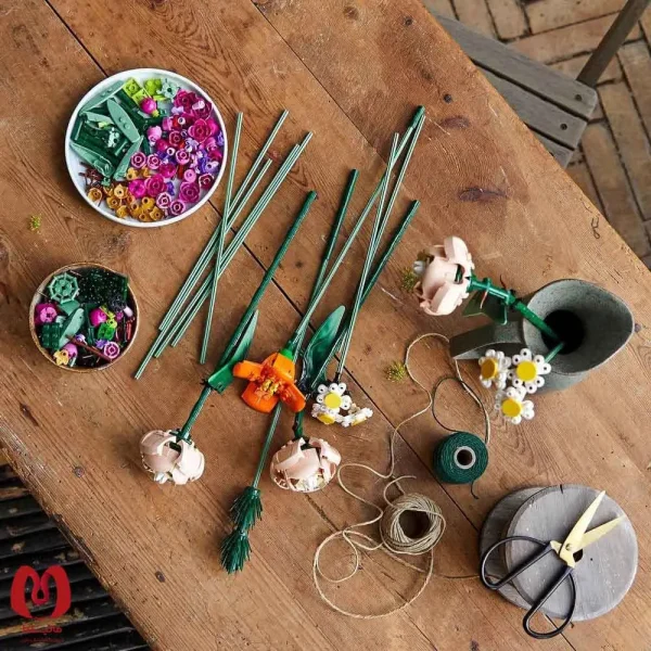 لگو اورجینال دسته گل زیبا Botanicals Flower Bouquet کد 10280