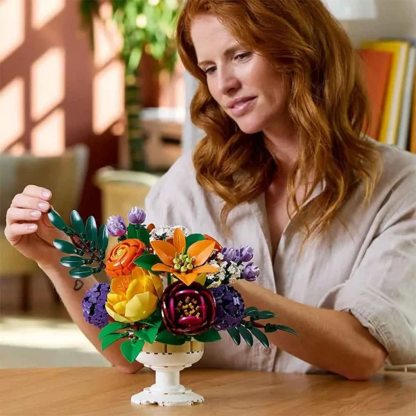 لگو اورجینال گل مرتب زیبا Botanicals Flower Arrangement کد 10345