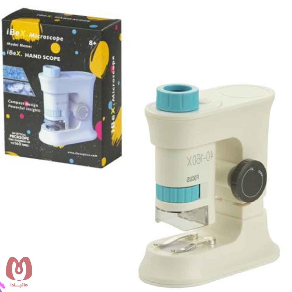 میکروسکوپ جیبی آیبکس مدل HandScope کد 1 به همراه پایه نگهدارنده قابل تنظیم