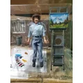 اکشن فیگور باب راس Bob Ross The Joy of Painting Clothed برند نکا