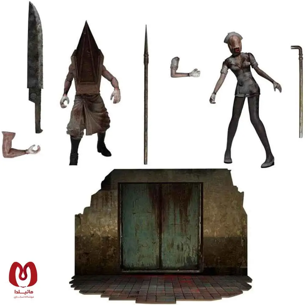 اکشن فیگور دیوراما سایلنت هیل Diorama Silent Hill 2 Deluxe Pack برند مزکو
