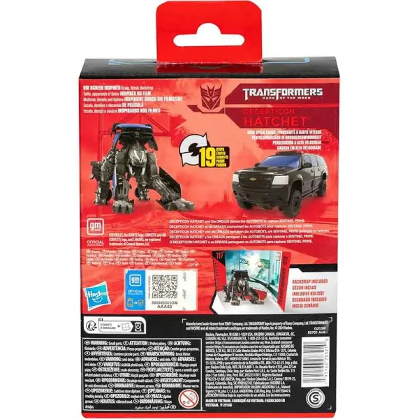 اکشن فیگور ترنسفورمر Decepticon Hatchet برند هاسبرو سری Transformers Studio Series Deluxe Class Transformers: Dark Side of the Moon 94