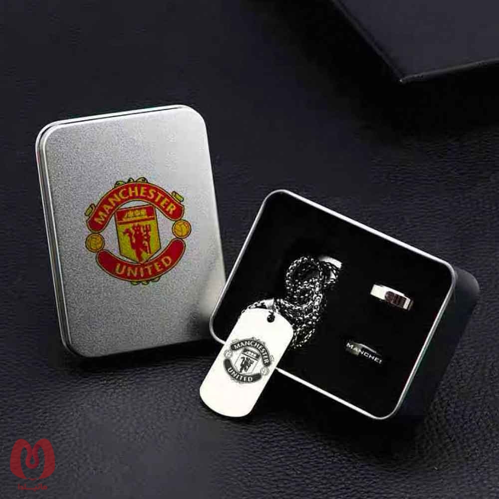 ست گردنبند و انگشتر تیم منچستر یونایتد Manchester United FC