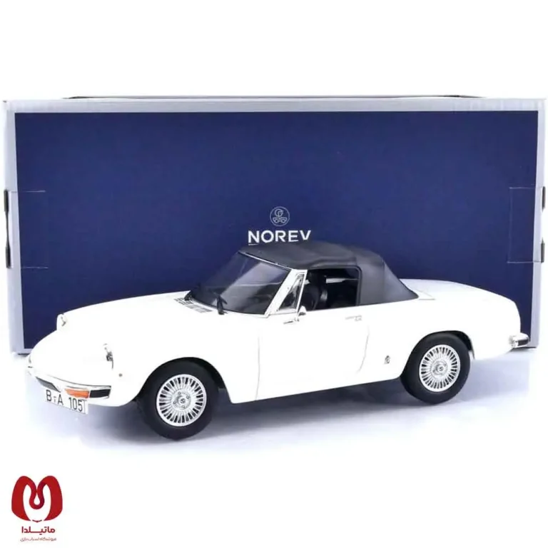 ماکت ماشین آلفا رومئو Alfa Romeo 2000 Spider 1978 برند Norev