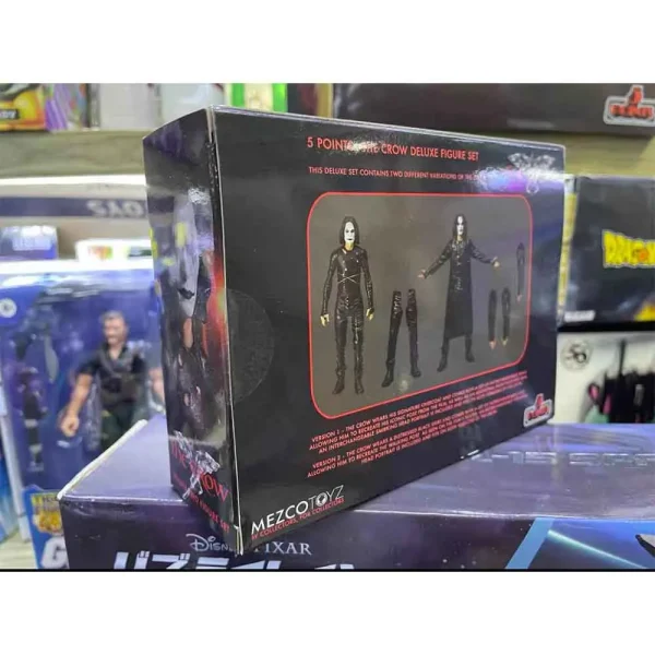 اکشن فیگور کلاغ از فیلم The Crow سری 5 Points Deluxe Figure برند مزکو اورجینال مجموعه 2 عددی