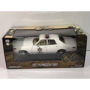 ماکت ماشین پلیس هالیوودی پلی موس PLYMOUTH FURY Police برند گرین لایت آمریکا مقیاس 1/24