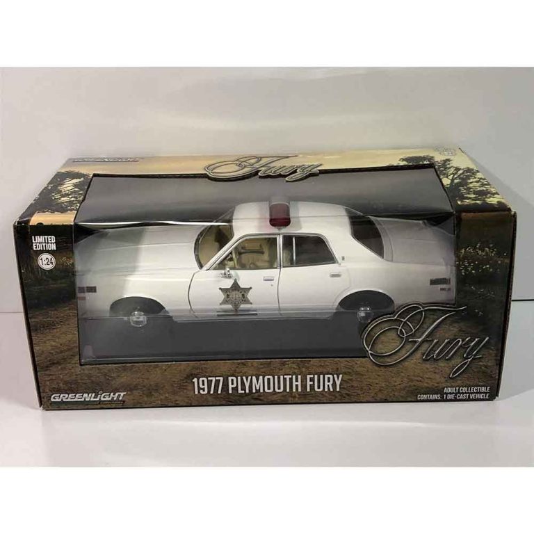 ماکت ماشین پلیس هالیوودی پلی موس PLYMOUTH FURY Police برند گرین لایت آمریکا مقیاس 1/24