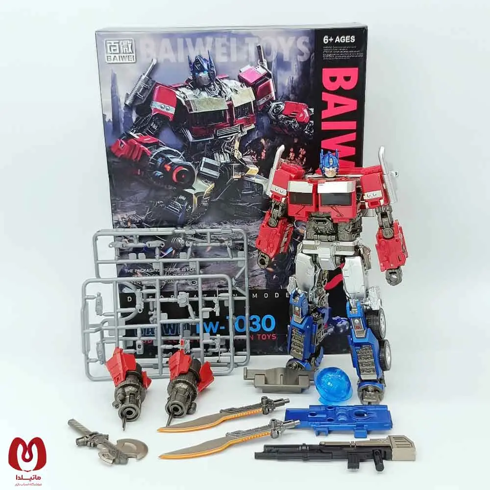اکشن فیگور ترنسفورمر اپتیموس پرایم Transformer Optimus Prime TW-1030 برند Baiwai