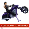 اکشن فیگور اندرتیکن با موتور Undertaker with Slamcycle کالکشن کشتی کج برند متل آمریکا