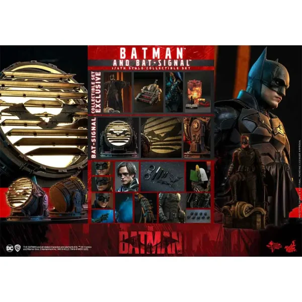 اکشن فیگور شاهکار و لیمیتد بتمن و بت سیگنال | BATMAN AND BAT-SIGNAL | هات تویز