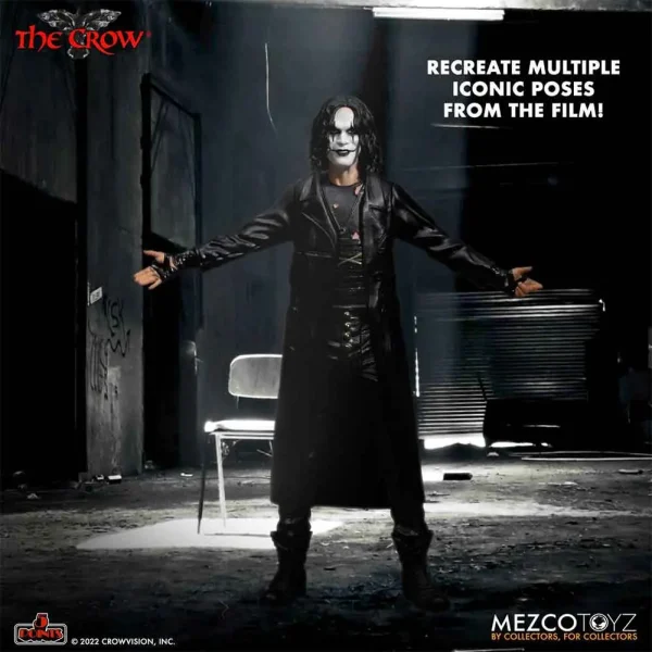 اکشن فیگور کلاغ از فیلم The Crow سری 5 Points Deluxe Figure برند مزکو اورجینال مجموعه 2 عددی