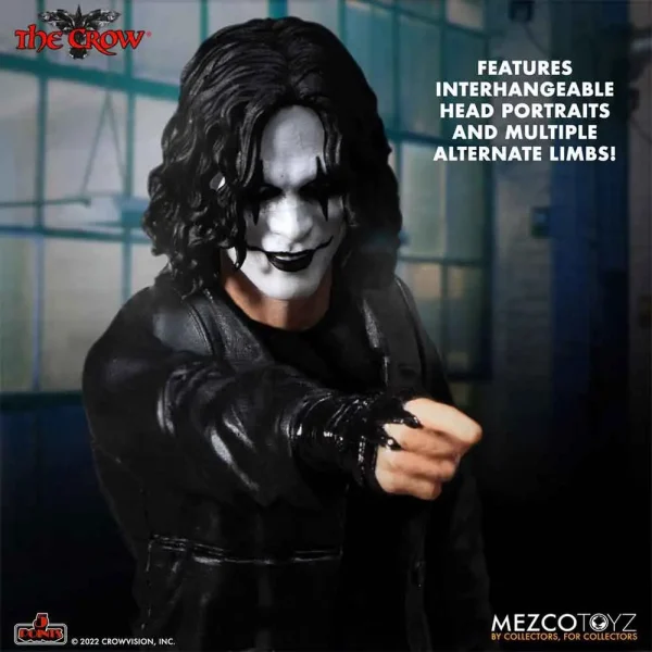 اکشن فیگور کلاغ از فیلم The Crow سری 5 Points Deluxe Figure برند مزکو اورجینال مجموعه 2 عددی