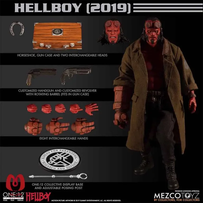 اکشن فیگور هل بوی پسر جهنمی Hellboy 2019 برند مزکو