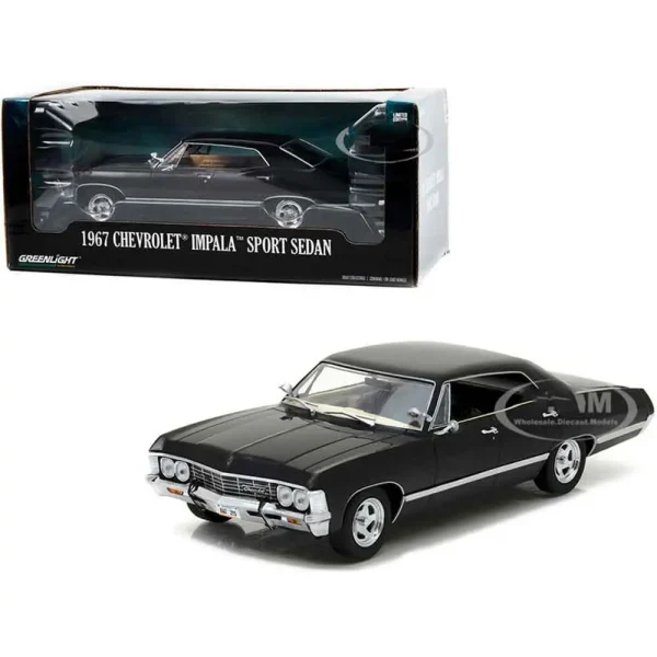 ماکت شاهکار از شورولت ایمپالا کلاسیک 1967 Chevrolet Impala Sport Sedan برند Greenlight مقیاس 1/24
