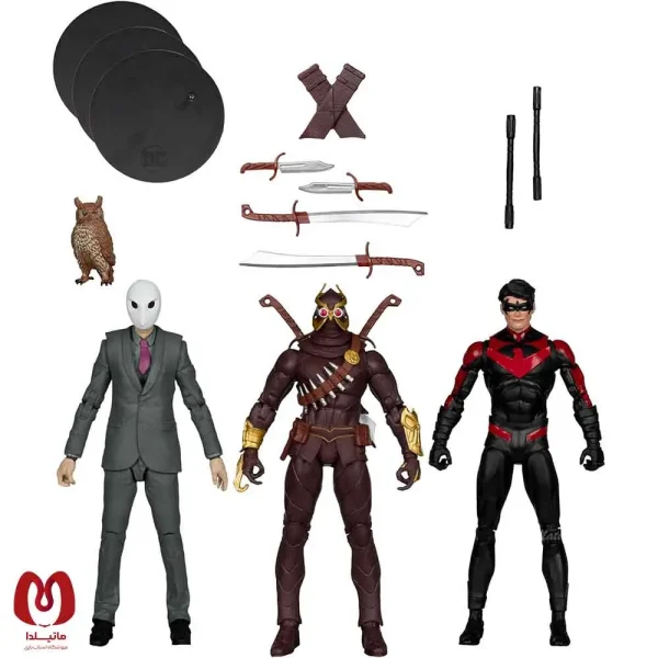 اکشن فیگور بتمن نایت وینگ Batman: Court of Owls | Talon & Nightwing & Owl برند مکفارلین