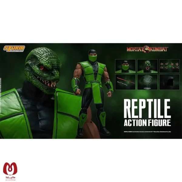 اکشن فیگور مورتال کمبت رپتایل Mortal Kombat Reptile برند Storm