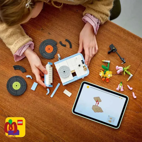 لگو اورجینال Creator 3in1 گرامافون همراه گل های زیبا Record Player with Flowers کد 31172
