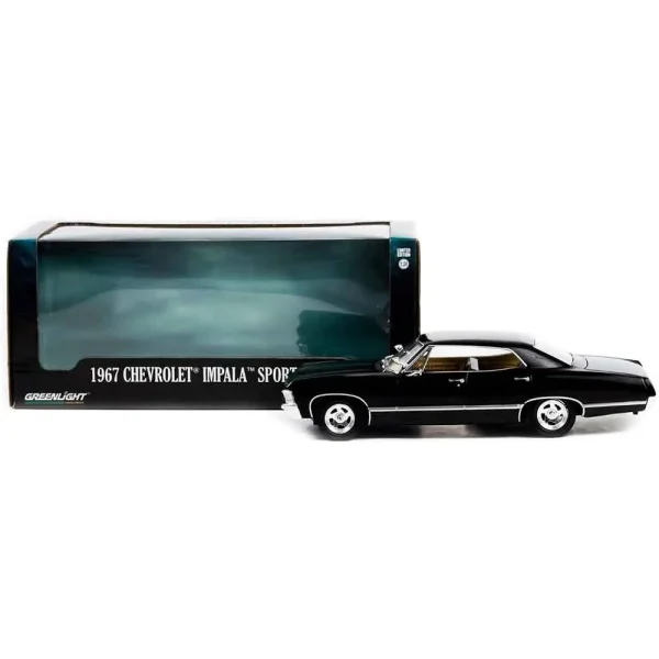 ماکت شاهکار از شورولت ایمپالا کلاسیک 1967 Chevrolet Impala Sport Sedan برند Greenlight مقیاس 1/24