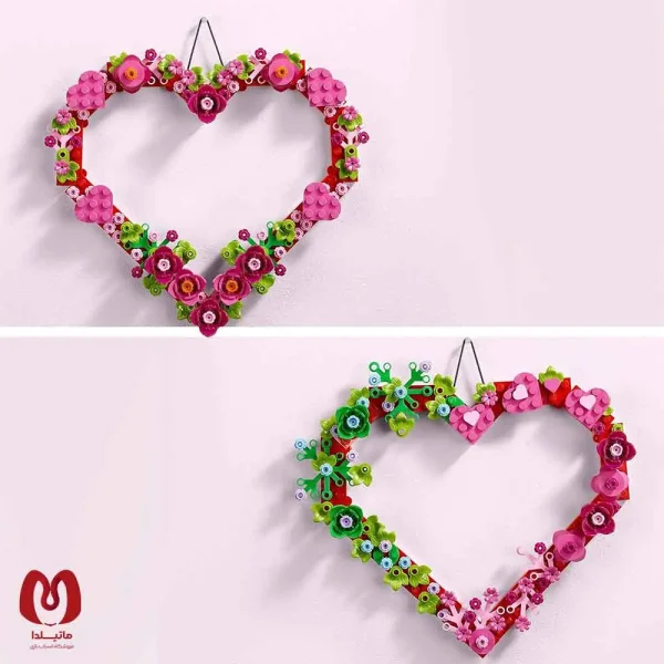 لگو اورجینال گل طرح قلب Botanical Heart Ornament Set کد 40638