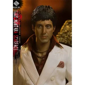 اکشن فیگور شاهکار تونی مونتانا ال پاچینو صورت زخمی 1984 Present Toys Gangster – Tony Montana