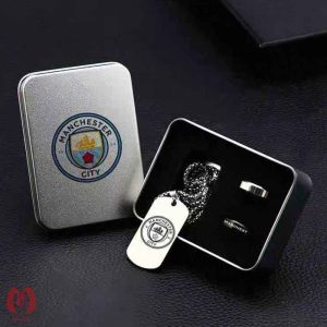 ست گردنبند و انگشتر تیم منچستر سیتی Manchester City FC