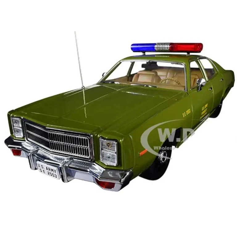 ماکت فلزی پلیسی کلاسیک طرح THE A-TEAM 1977 PLYMOUTH FURY برند گرین لایت مقیاس 1/24