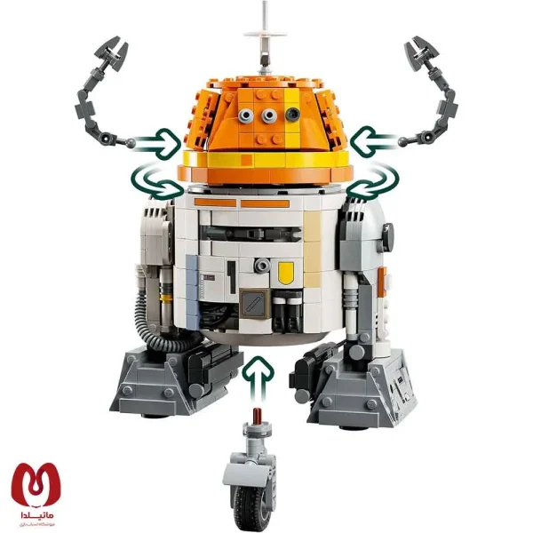 لگو اورجینال ربات استاروارز Star Wars Chopper (C1-10P) Astromech کد 75416