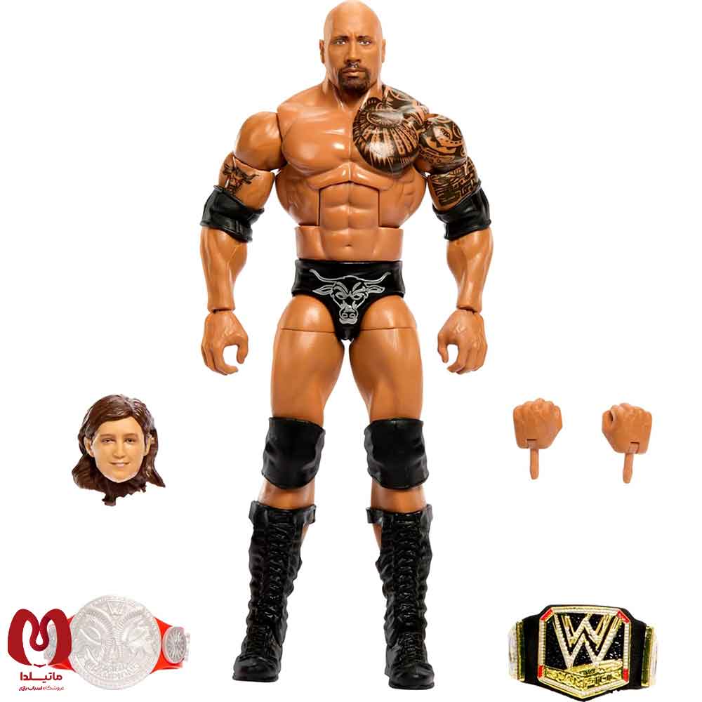 اکشن فیگور دواین جانسون ( راک کشتی کج) THE ROCK برند متل