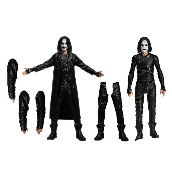 اکشن فیگور کلاغ از فیلم The Crow سری 5 Points Deluxe Figure برند مزکو اورجینال مجموعه 2 عددی