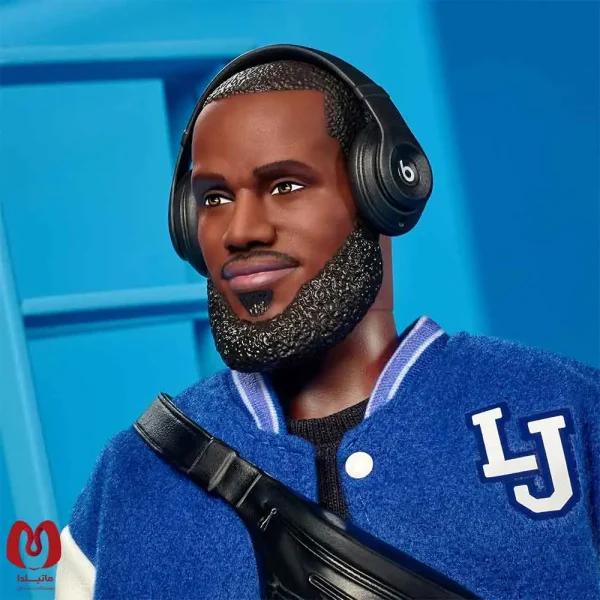 اکشن فیگور شاهکار از لبرون جیمز لباس پارچه ای برند اورجینال باربی LeBron James ارتفاع 30 سانت