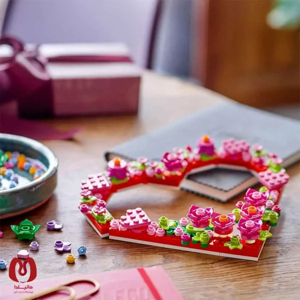 لگو اورجینال گل طرح قلب Botanical Heart Ornament Set کد 40638