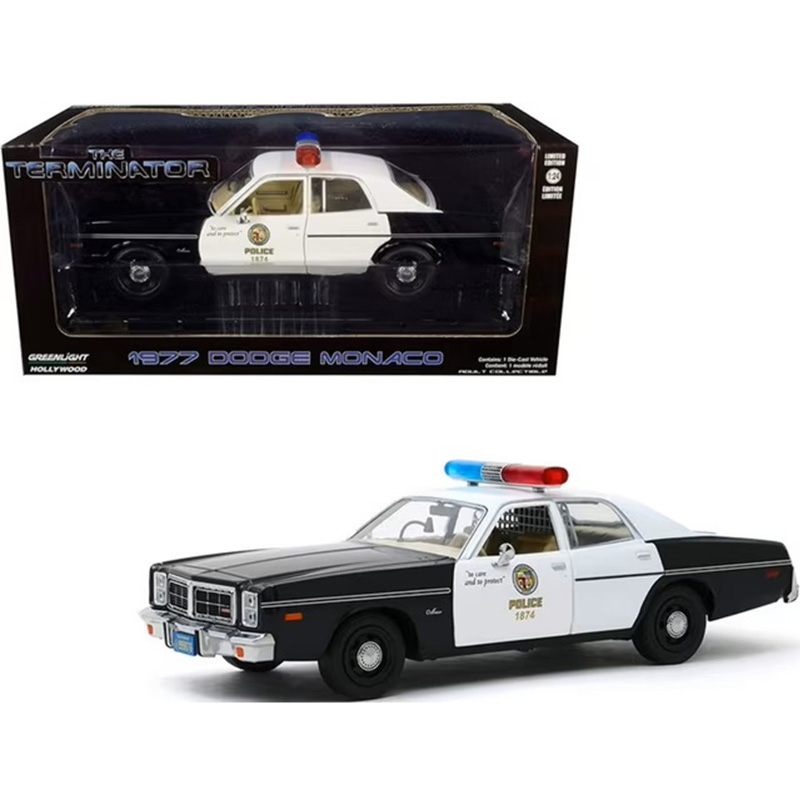 ماکت ماشین دوج موناکو Dodge Monaco 1977 Police Terminator سری ترمیناتور مقیاس 1/24