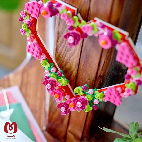 لگو اورجینال گل طرح قلب Botanical Heart Ornament Set کد 40638