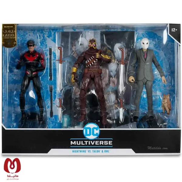 اکشن فیگور بتمن نایت وینگ Batman: Court of Owls | Talon & Nightwing & Owl برند مکفارلین
