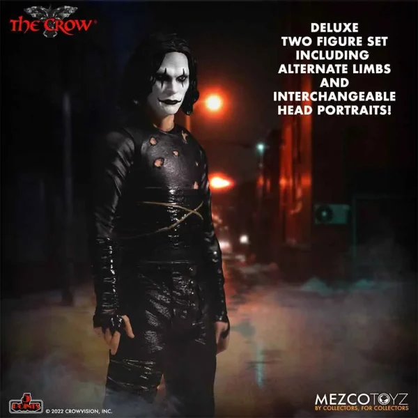 اکشن فیگور کلاغ از فیلم The Crow سری 5 Points Deluxe Figure برند مزکو اورجینال مجموعه 2 عددی