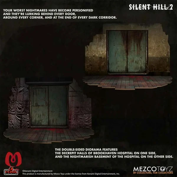 اکشن فیگور دیوراما سایلنت هیل Diorama Silent Hill 2 Deluxe Pack برند مزکو