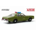 ماکت فلزی پلیسی کلاسیک طرح THE A-TEAM 1977 PLYMOUTH FURY برند گرین لایت مقیاس 1/24