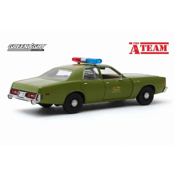ماکت فلزی پلیسی کلاسیک طرح THE A-TEAM 1977 PLYMOUTH FURY برند گرین لایت مقیاس 1/24