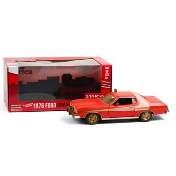 ماکت فلزی فورد گرن تورینو طرح خاک خورده گرین لایت مدل 1976 Ford Gran Torino