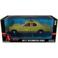 ماکت فلزی پلیسی کلاسیک طرح THE A-TEAM 1977 PLYMOUTH FURY برند گرین لایت مقیاس 1/24