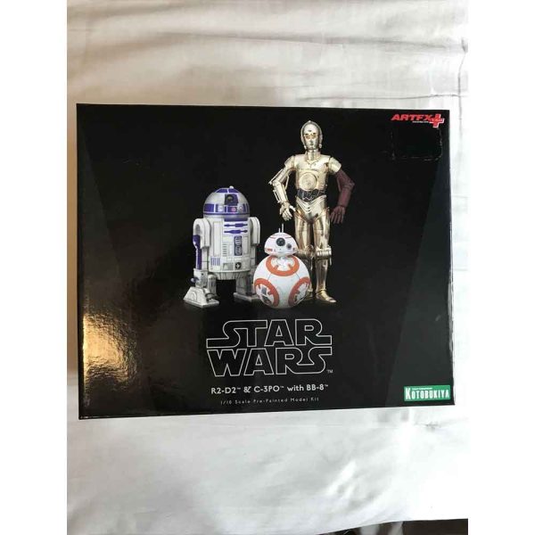 فیگور شاهکار استاروارز آر دو دی دو بی بی 8 R2-D2 and C-3PO with BB-8 برند اورجینال Kotobukiya