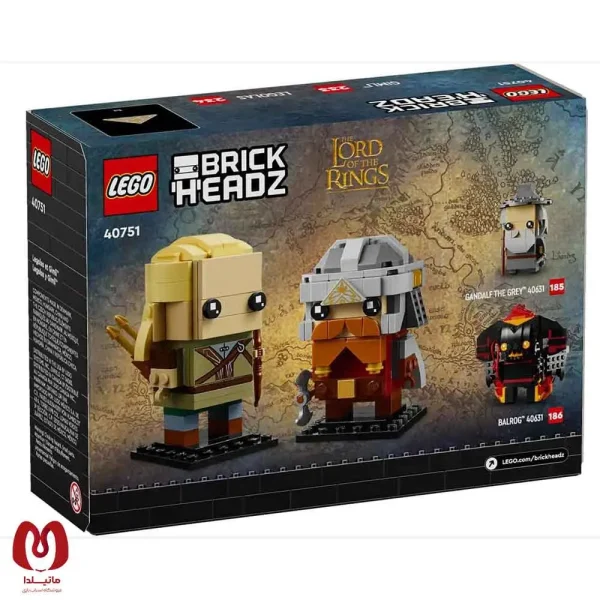 لگو اورجینال Break Head ارباب حلقه ها Lord of The Ring Legolas and Gimli کد 40751