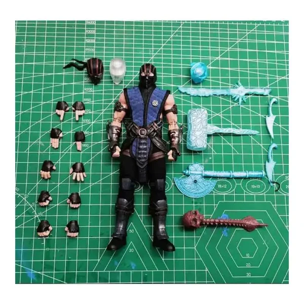 اکشن فیگور مورتال کامبت سابزیرو Mortal Kombat Sub-Zero برند Jm toys ارتفاع 18 سانت