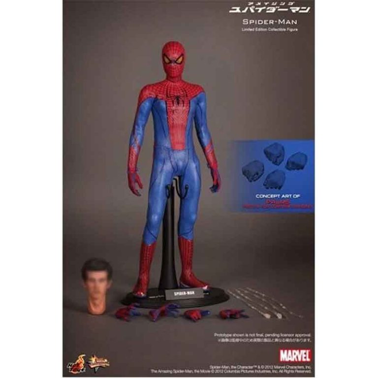 اكشن فيگور اسپايدرمن ( اسپايدرمن شگفت انگيز ) The Amazing Spider-Man Movie Masterpiece برند هات تویز