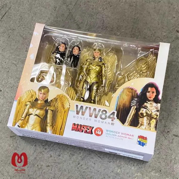 اکشن فیگور نایاب واندروومن Wonder Woman (Golden Armor Version) برند mafex اورجینال