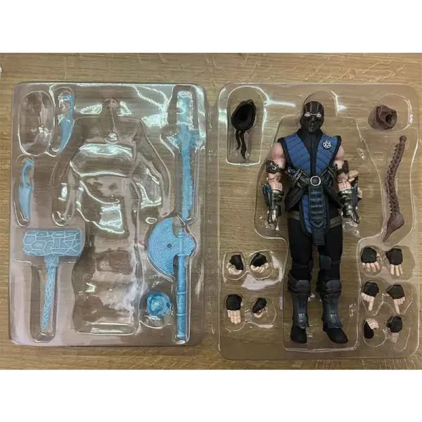 اکشن فیگور مورتال کامبت سابزیرو Mortal Kombat Sub-Zero برند Jm toys ارتفاع 18 سانت