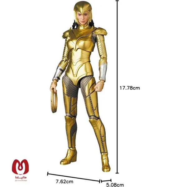 اکشن فیگور نایاب واندروومن Wonder Woman (Golden Armor Version) برند mafex اورجینال